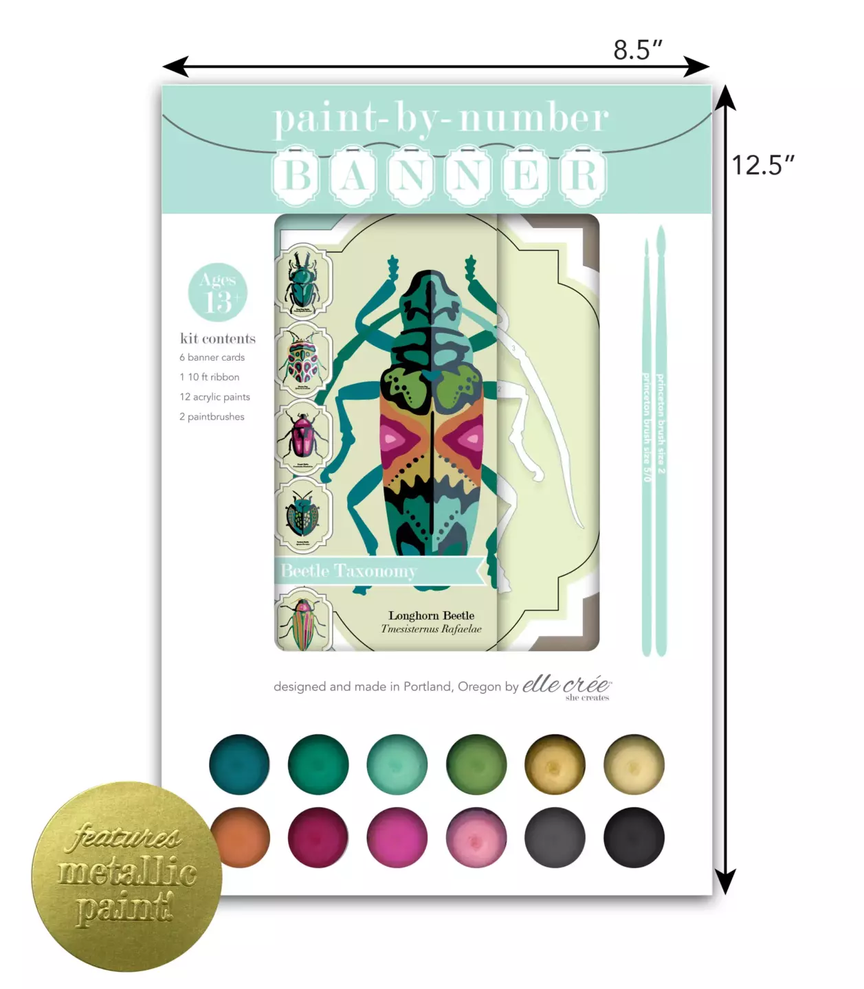 Blue Punch Bug Paint By Numbers - Numeral Paint Kit